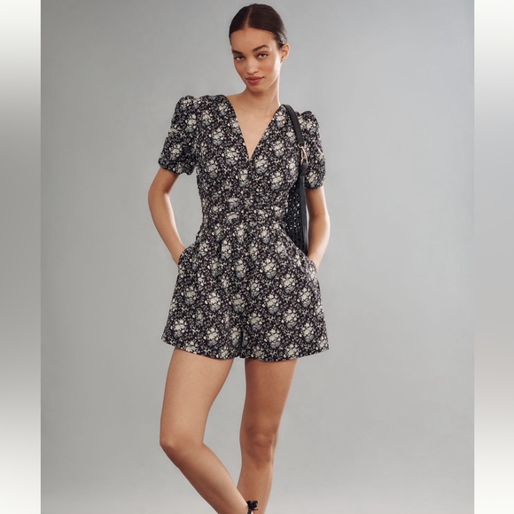 Anthropologie The Katerina Button-Front Romper - Picture 3 of 4